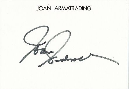 Joan Armatrading  Musik Autogramm Karte original signiert 