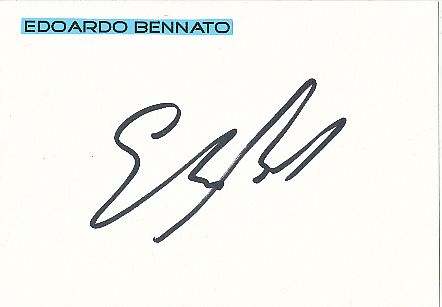 Edoardo Bennato  Italien Musik Autogramm Karte original signiert 