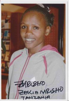 Zakia Mrisho  Tansania  Leichtathletik Autogramm Foto original signiert 
