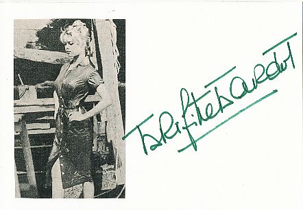 Brigitte Bardot  Film & TV Autogramm Karte original signiert 