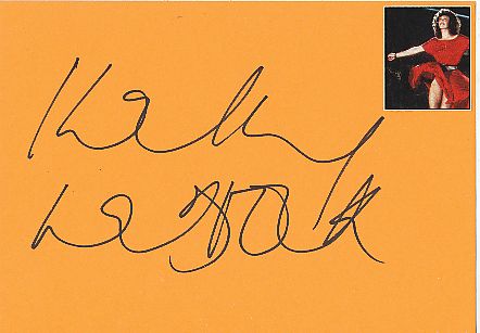 Kelly LeBrock  Film & TV Autogramm Karte original signiert 