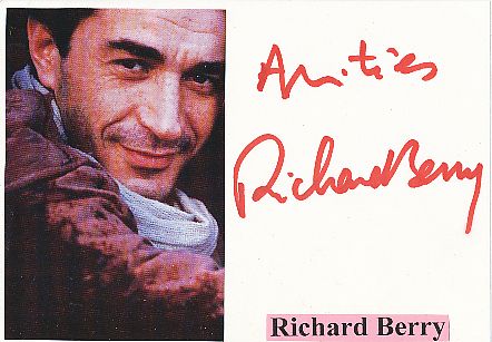 Richard Berry   Musik Autogramm Karte original signiert 