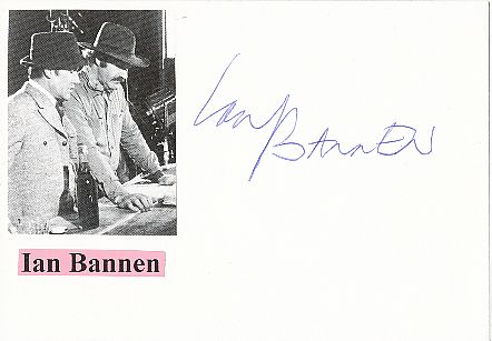 Ian Bannen † 1999  Film & TV Autogramm Karte original signiert 