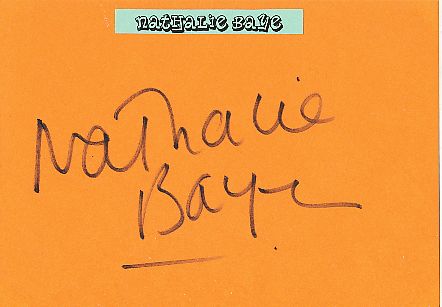 Nathalie Baye  Film & TV Autogramm Karte original signiert 