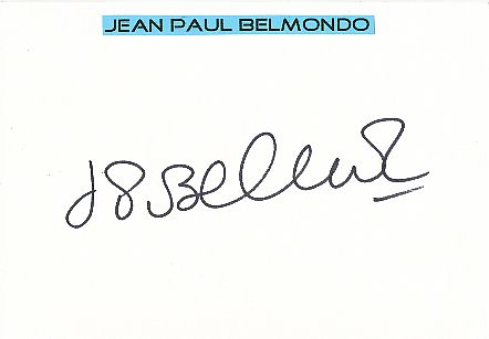 Jean Paul Belmondo † 2021  Film & TV Autogramm Karte original signiert 