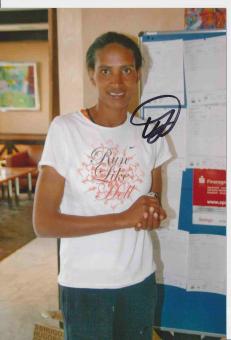 Mekdes Bekele Tadese  Äthiopien  Leichtathletik Autogramm Foto original signiert 