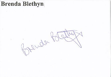 Brenda Blethyn  Film & TV Autogramm Karte original signiert 