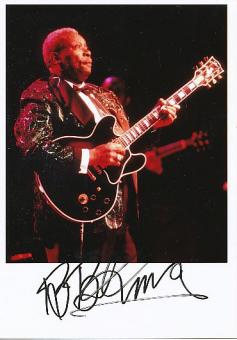 B. B. King † 2015  Blues Legende Musik Autogramm Foto original signiert 