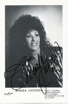 Wanda Jackson  Musik Autogrammkarte original signiert 