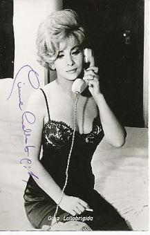 Gina Lollobrigida † 2023  Film + TV Autogrammkarte original signiert 
