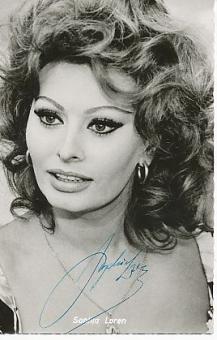 Sophia Loren  Film + TV Autogrammkarte original signiert 