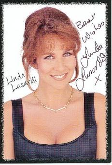 Linda Lusardi  Film + TV Autogrammkarte original signiert 