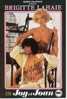 Brigitte Lahaie  Erotik  Film + TV Autogrammkarte original signiert 