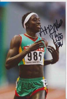 Amy Mbacke Thiam  Senegal  Leichtathletik Autogramm Foto original signiert 