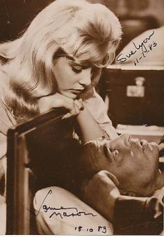 Sue Lyon † 2019 & James Mason † 1984  Film + TV Autogramm Foto original signiert 