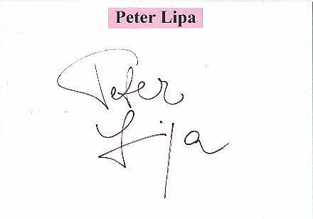 Peter Lipa  Musik Autogramm Karte original signiert 