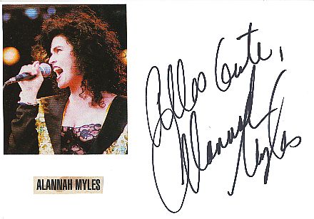 Alannah Myles  Musik Autogramm Karte original signiert 