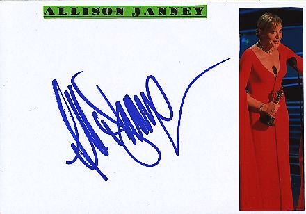 Allison Janney  Film+ TV  Autogramm Karte original signiert 