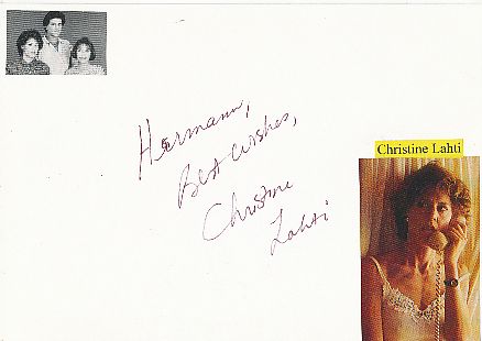Christine Lahti  Film+ TV  Autogramm Karte original signiert 