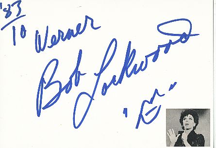 Bob Lockwood † 1989  Film+ TV  Autogramm Karte original signiert 