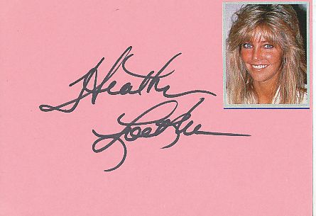 Heather Locklear  Film+ TV  Autogramm Karte original signiert 