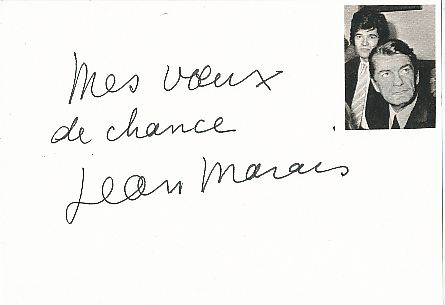 Jean Marais † 1998  Film+ TV  Autogramm Karte original signiert 