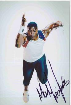 Mark Lewis Francis  Großbritanien  Leichtathletik Autogramm Foto original signiert 