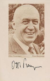 Otto Preminger † 1986  Regisseur  Film & TV Autogramm Foto original signiert 