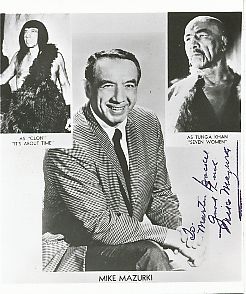 Mike Mazurki † 1990  Film + TV Autogrammkarte original signiert 