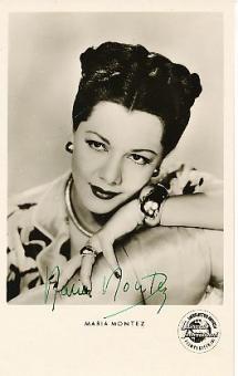 Maria Montez † 1951  Film + TV Autogrammkarte original signiert 