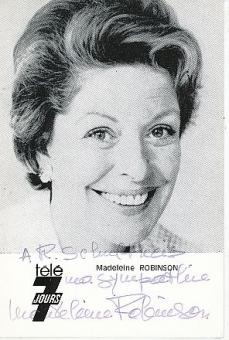 Madeleine Robinson † 2004  Film + TV Autogrammkarte original signiert 
