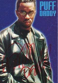Sean Combs  Puff Daddy  P.Diddy  Musik Autogrammkarte original signiert 