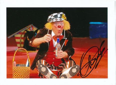 Oleg Popov † 2016  Clown Legende Zirkus  Autogramm Foto original signiert 