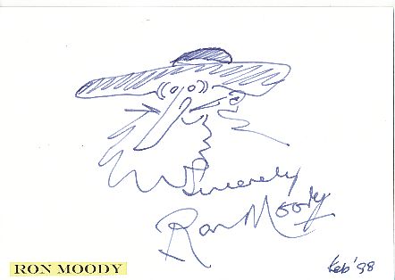 Ron Moody † 2015  Film & TV Autogramm Karte original signiert 