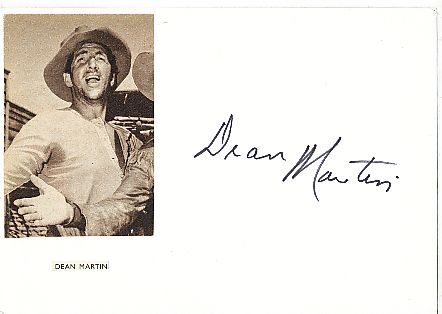 Dean Martin † 2017  Film & TV Autogramm Karte original signiert 