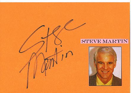 Steve Martin  Film+ TV  Autogramm Karte original signiert 