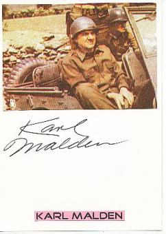 Karl Malden † 2009  Film & TV Autogramm Karte original signiert 