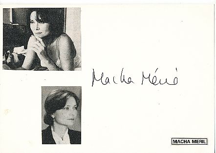 Macha Meril  Film+ TV  Autogramm Karte original signiert 