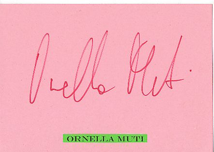 Ornella Muti  Film+ TV  Autogramm Karte original signiert 