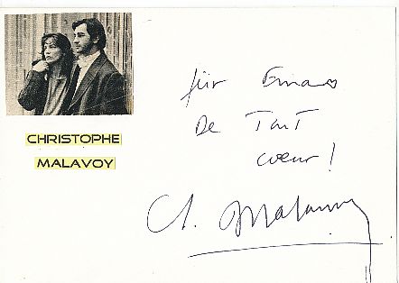 Christophe Malavoy  Film+ TV  Autogramm Karte original signiert 