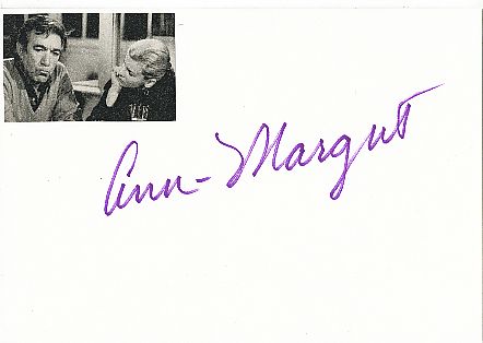 Ann Margret  Film+ TV  Autogramm Karte original signiert 