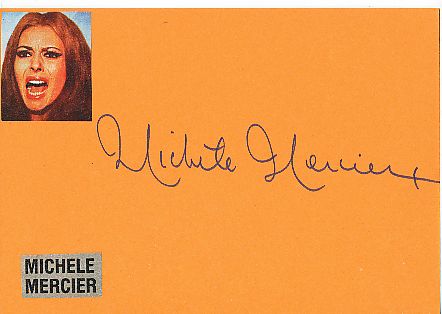 Michele Mercier  Film+ TV  Autogramm Karte original signiert 