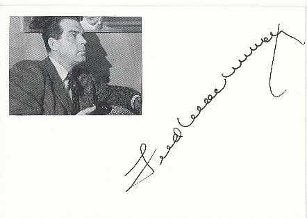 Fred MacMurray † 1991  Film & TV Autogramm Karte original signiert 