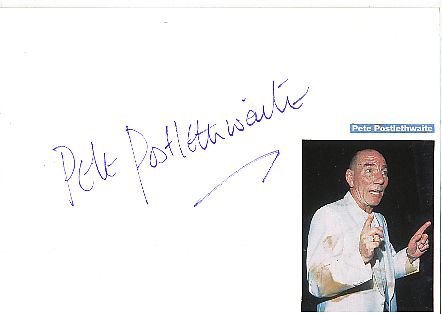 Pete Postlethwaite † 2011  Film & TV Autogramm Karte original signiert 