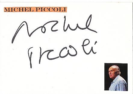 Michel Piccoli † 2020  Film & TV Autogramm Karte original signiert 