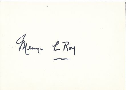Mervyn LeRoy † 1987  Regisseur  Film & TV Autogramm Karte original signiert 