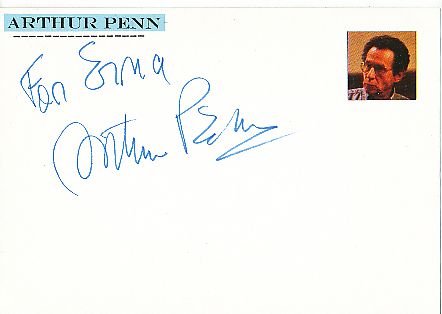 Arthur Penn † 2010  Regisseur  Film & TV Autogramm Karte original signiert 