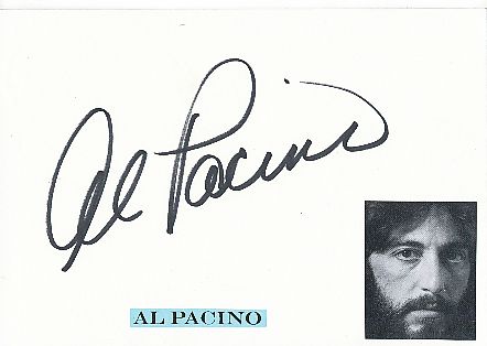 Al Pacino  Film+ TV  Autogramm Karte original signiert 