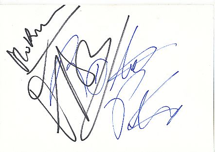 Milli Vanilli   Rob Pilatus † 1998 & Fab Morvan  Musik  Autogramm Karte original signiert 