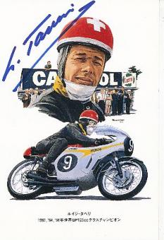 Luigi Taveri † 2018  Motorrad Sport Autogrammkarte original signiert 